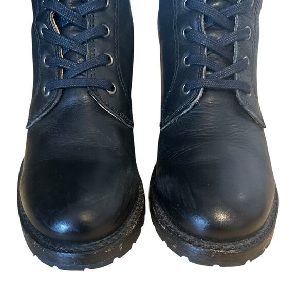 RARE Frye Vintage Sabrina Black Leather Ankle Boots 8 - Picture 5 of 12